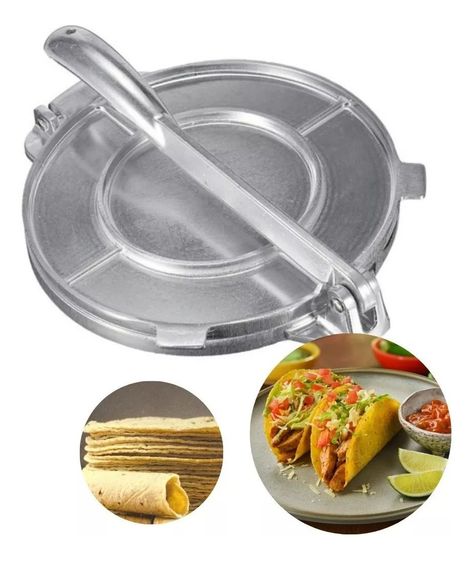 Prensa Para Tortillas Fajitas Patacones Masa Cocina 20 Cm - Norplat-0