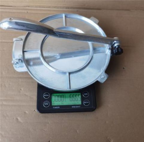 Prensa Para Tortillas Fajitas Patacones Masa Cocina 20 Cm - Norplat-5