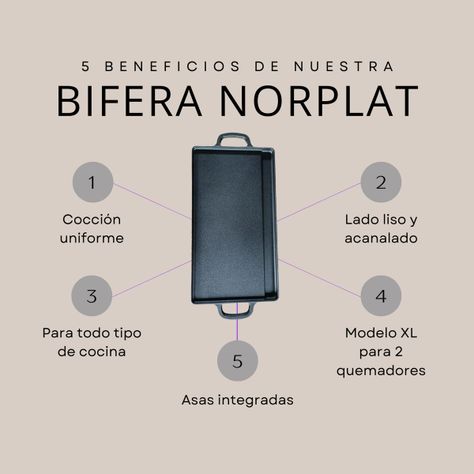 Plancha Bifera Norplat Reversible Hierro Fundido 50x23cm Xl-2
