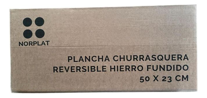Plancha Bifera Norplat Reversible Hierro Fundido 50x23cm Xl-9