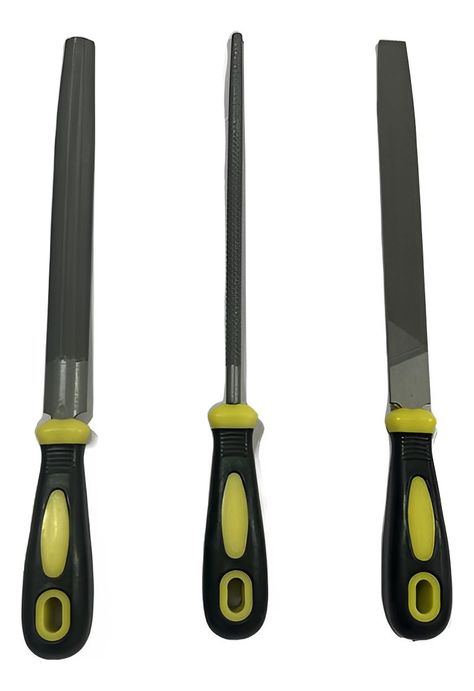 Kit Set Juego De Limas De Acero 3 Piezas 8 Pulgadas Norplat-0