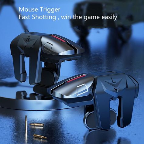 Par De Gatillos Gamer Aleación Pro Adaptables Hud - Norplat-2