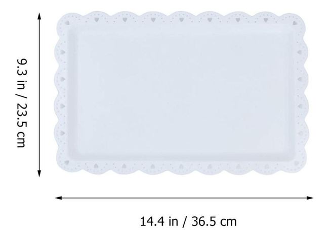 Set 2 Bandejas Rectangular Norplat Ideal Para Brazo De Reina-1