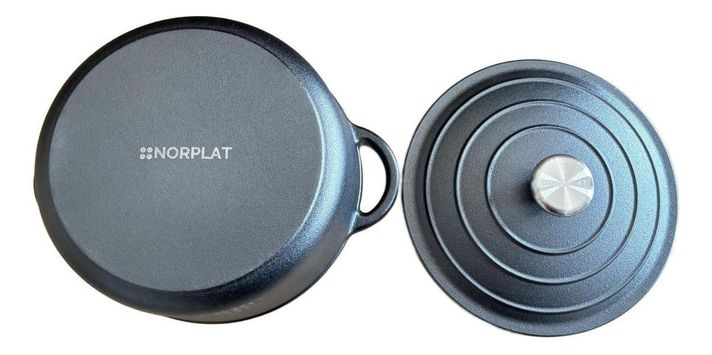 Olla De Hierro Fundido 24 Cm 3.5 Lts - Va Al Horno - Norplat-3