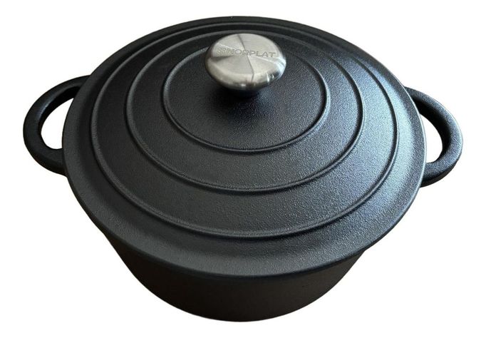 Olla De Hierro Fundido 24 Cm 3.5 Lts - Va Al Horno - Norplat-5