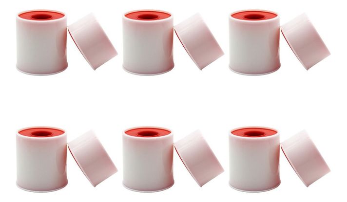 12 Cinta Tape Rigido Adhesivo Kinesiologica 2.5cm 5m Norplat-0