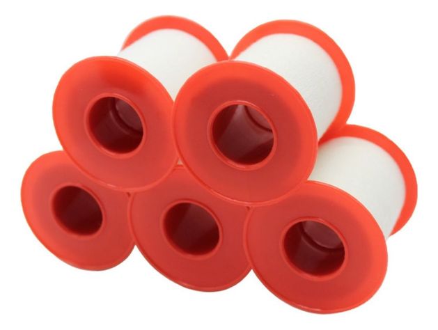 12 Cinta Tape Rigido Adhesivo Kinesiologica 2.5cm 5m Norplat-2