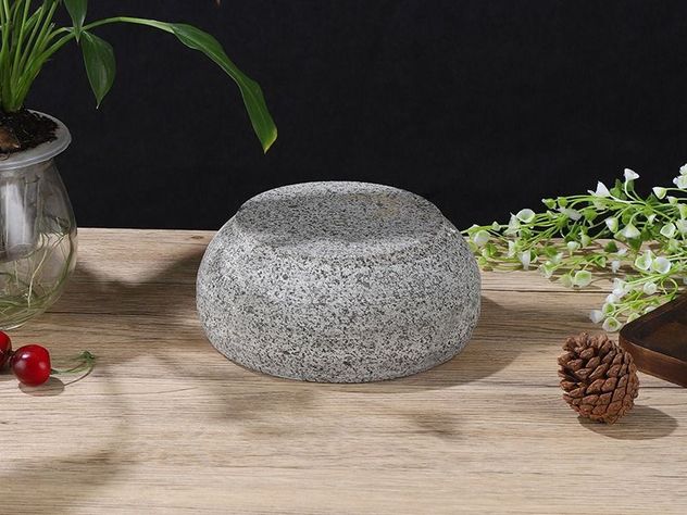 Mortero De Piedra 16cm Moledor Ideal Especias Coctel - Norplat-4