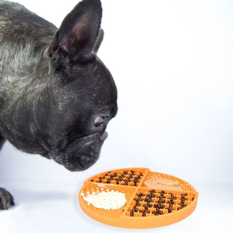 Plato Anti Ansiedad Come Lento Para Perro Mascota - Celeste - Norplat-5