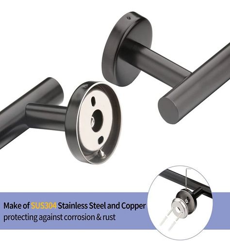 Set Baño Toalleros Porta Confort Acero Inoxidable - Norplat-2