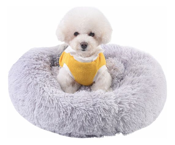 Cama Antiestrés Peluda Para Perros Y Gatos 70cm L Originales - Norplat-0