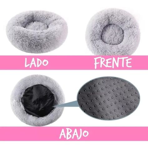 Cama Antiestrés Peluda Para Perros Y Gatos 70cm L Originales - Norplat-3