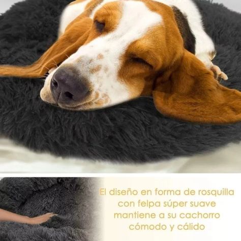 Cama Antiestrés Peluda Para Perros Y Gatos 70cm L Originales - Norplat-8