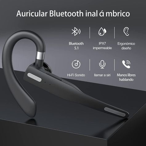 Manos Libres Audifono Inalambrico Bluetooth P/ Auto Norplat-1