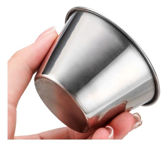 12 Pocillos Salsero Dips Acero Inoxidable 70ml - Norplat-2