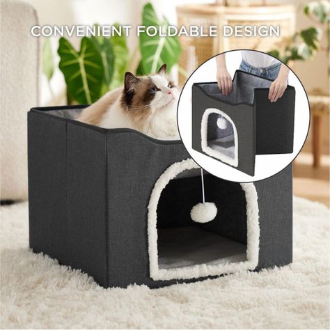 Cama Para Gatos Casa Plegable Gatos Perros Pequeños Norplat -3
