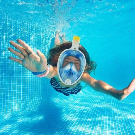 Mascara De Snorkel Buceo Fullface Completa C/ Soporte Camara-2