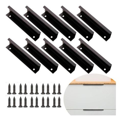 10 Tiradores Para Muebles Cocina Tornillos Manillas Norplat-0
