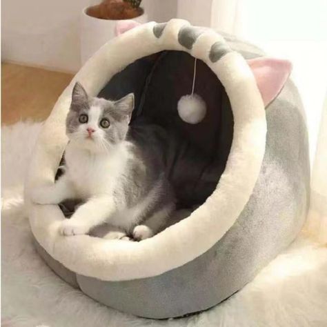 Casa Cama Plush Iglú Nido Mascota Perro Gatos - Norplat-4