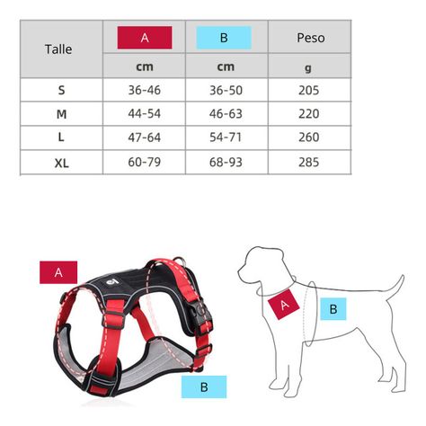 Arnés Anti Tirones Ajustable Reflectante Perro S-xl Norplat-2