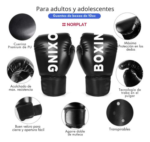 Guante De Box Adultos De Entrenamiento - Boxeo - Norplat-1