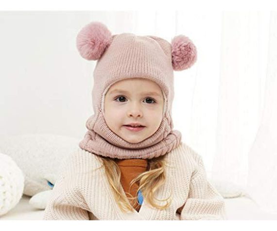 Gorro Con Cuello Bebés 6m A 2 Años Invierno Abrigado Norplat-1