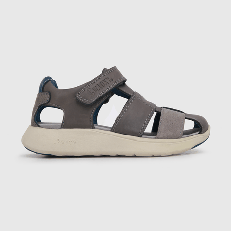Sandalia Colloky de niño franciscana cuero gris (28 a 36) 5-1