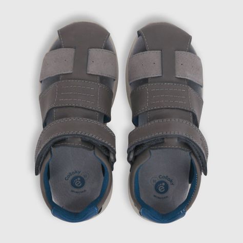 Sandalia Colloky de niño franciscana cuero gris (28 a 36) 5-3