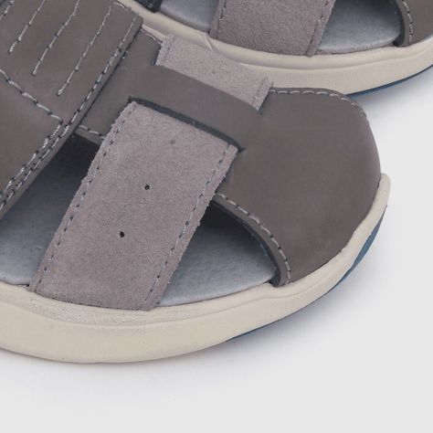 Sandalia Colloky de niño franciscana cuero gris (28 a 36) 5-5