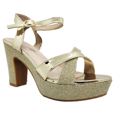 SANDALIA DE FIESTA HUALUNAOTE GOLD | R126-2