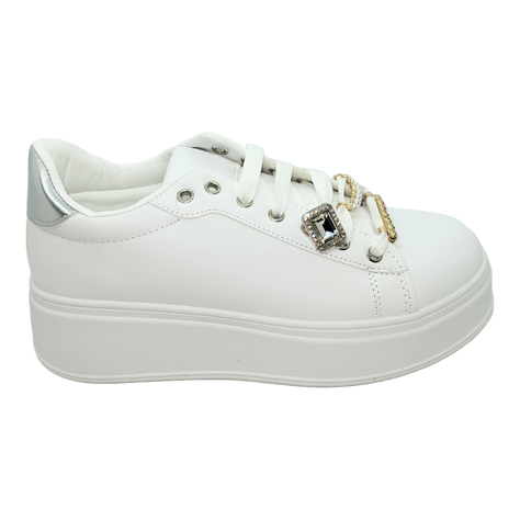 ZAPATILLAS WEIDE BLANCO/PLATEADO | ZW03-0