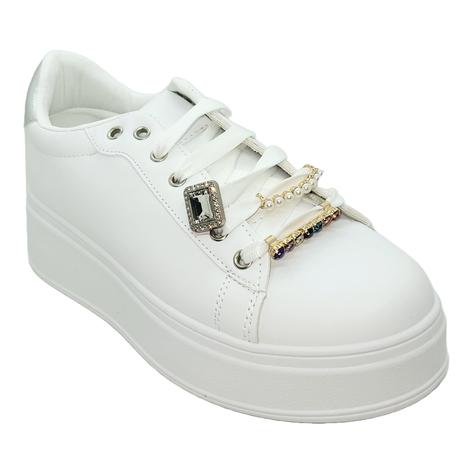 ZAPATILLAS WEIDE BLANCO/PLATEADO | ZW03-1