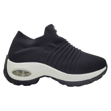 ZAPATILLAS WISDOM SIN CORDONES BLANCO/NEGRO W036-0