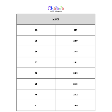 ZAPATILLA CHALADA MUJER | 23-METTA-2-4
