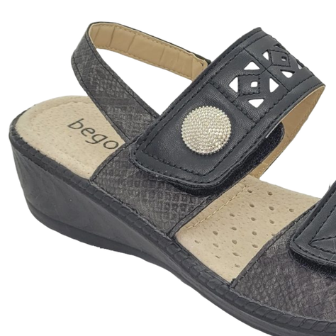 Sandalia Begoña Black WAG606S23-1
