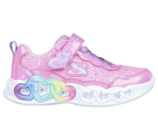 Zapatillas Skechers Infinite Heart Lights Fresh Love Niñas 303752L-PKLP-1