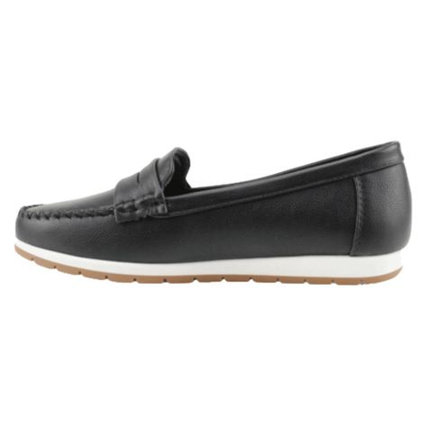 MOCASIN NEW WALK BIANCA NEGRO | FM1240-90-1