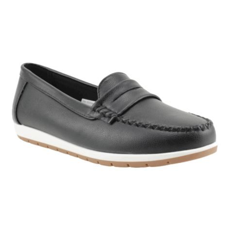 MOCASIN NEW WALK BIANCA NEGRO | FM1240-90-2