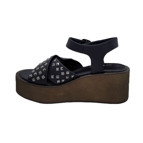 Sandalias Detogni Esmeralda Negro VJ231220-1