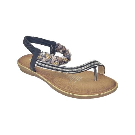 Sandalia De Fiesta Bonny Franco Black 301-3386-0