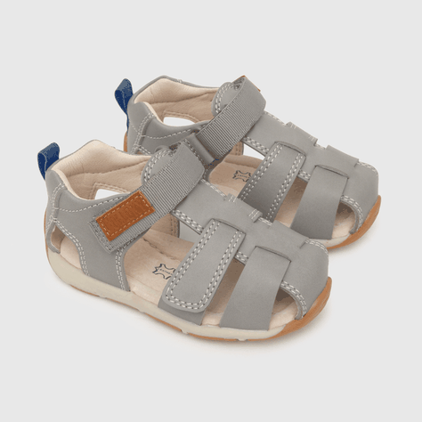 Sandalia Colloky 2 velcros franciscana gris Bebes (18 a 21)-0