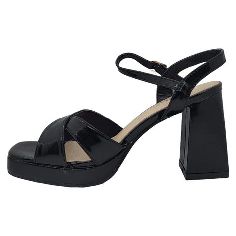 SANDALIAS DE FIESTA HUALUNAOTE BLACK CHAROL | T2129-1
