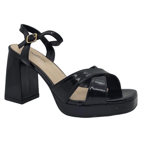 SANDALIAS DE FIESTA HUALUNAOTE BLACK CHAROL | T2129-2