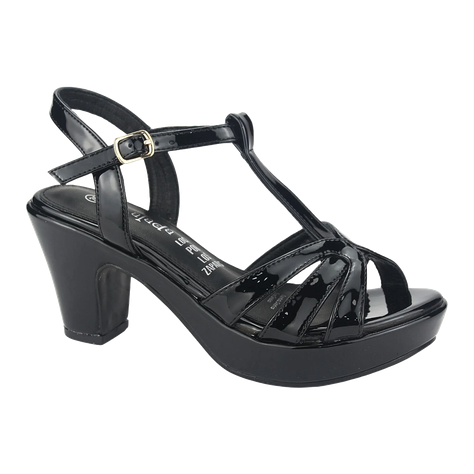 SANDALIAS DE FIESTA CHALADA NEGRO CHAROL (MUJER) | 5-NOTINO-0