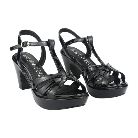 SANDALIAS DE FIESTA CHALADA NEGRO CHAROL (MUJER) | 5-NOTINO-1