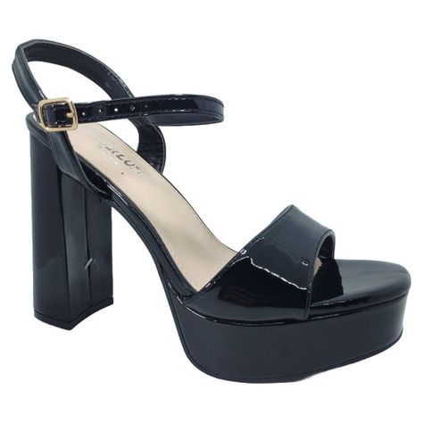 SANDALIAS DE FIESTA HUALUNAOTE BLACK CHAROL | T2116-3