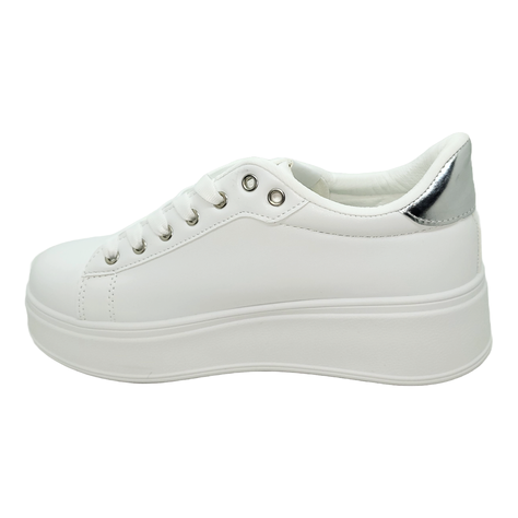 ZAPATILLAS WEIDE BLANCO/PLATEADO | ZW15-2