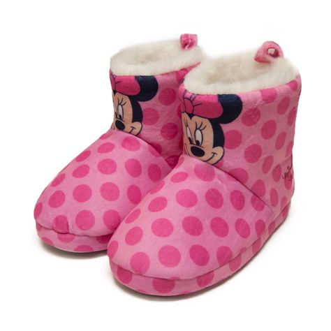 Pantufla Bota Niña Minnie Rosado Disney TBC 620881REG-0
