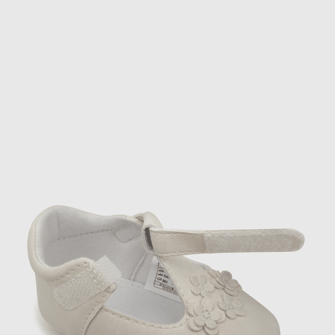 Zapato Colloky Reina clásica flores blanco Bebes (14 a 18) -4