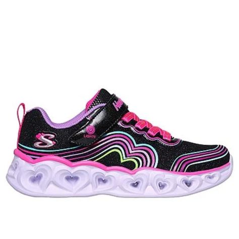 ZAPATILLAS SKECHERS GIRLS’ HEART LIGHTS 302689L-BKMT-4